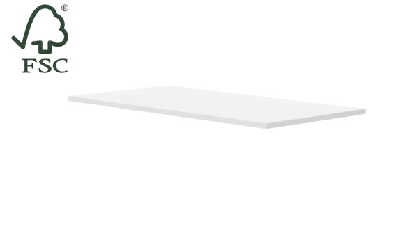 FlexiSpot Tischplatte in 160(B)x80(T)x2,5(H) cm in Weiß, MDF