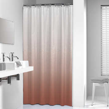 Sealskin douchegordijn blend 180x200cm d.roze/wit
