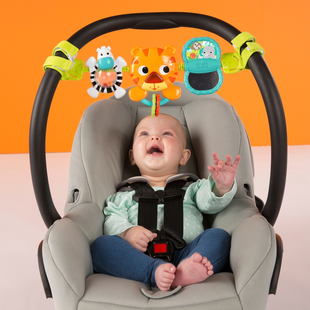 Bright Starts Take Along Tragetasche mit Spielzeugbügel