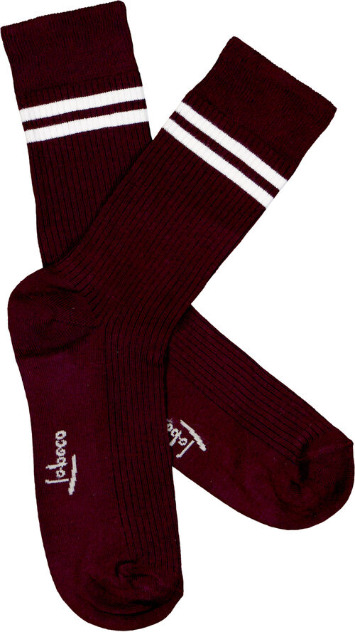 Topeco Topeco sock, cotton 240 wine red