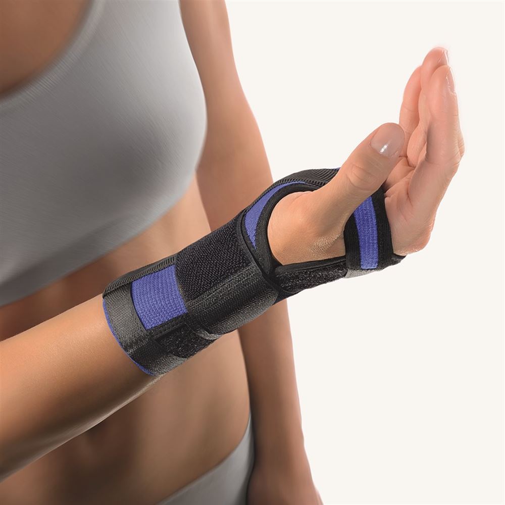BORT Handgelenk Schiene Band<br>1 Stück, XS -15cm, recht blau