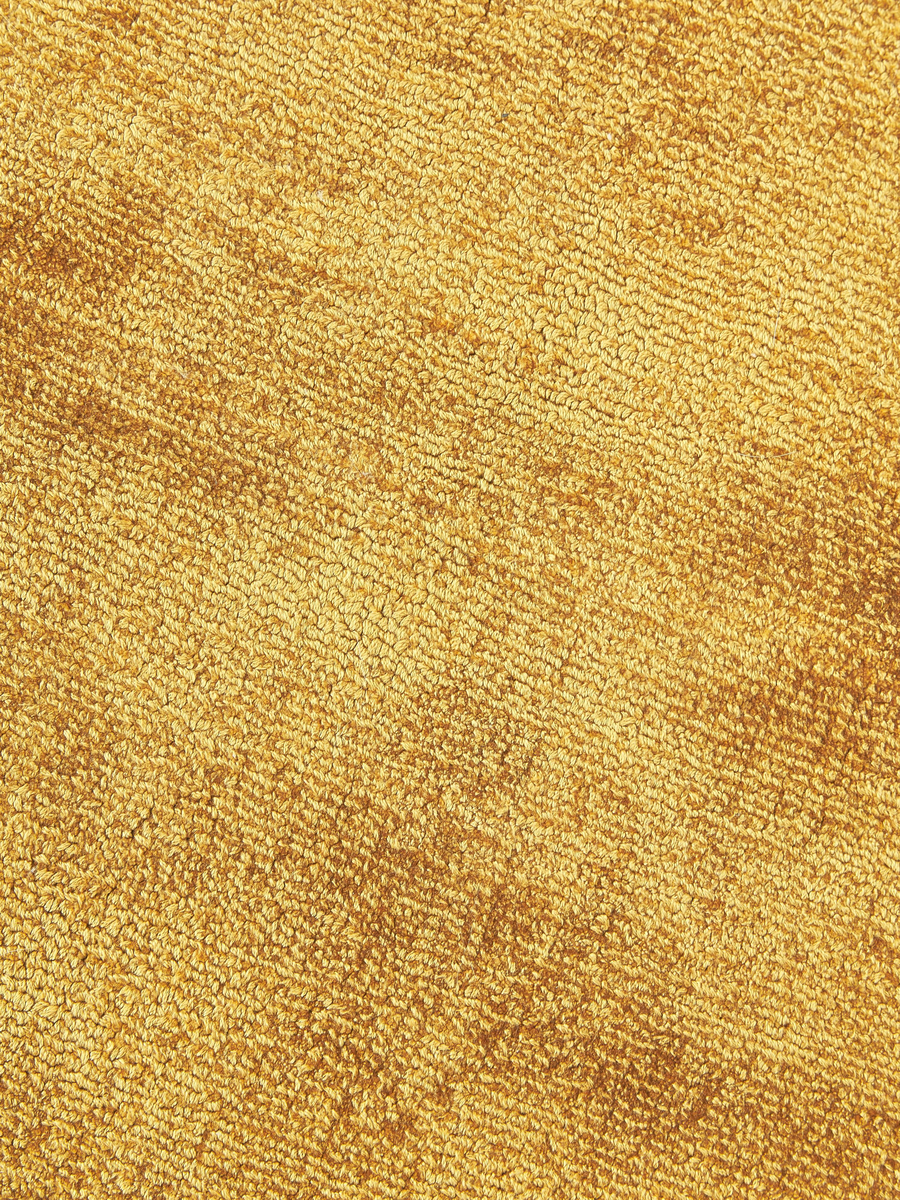 Rond viscose vloerkleed Jane, handgeweven