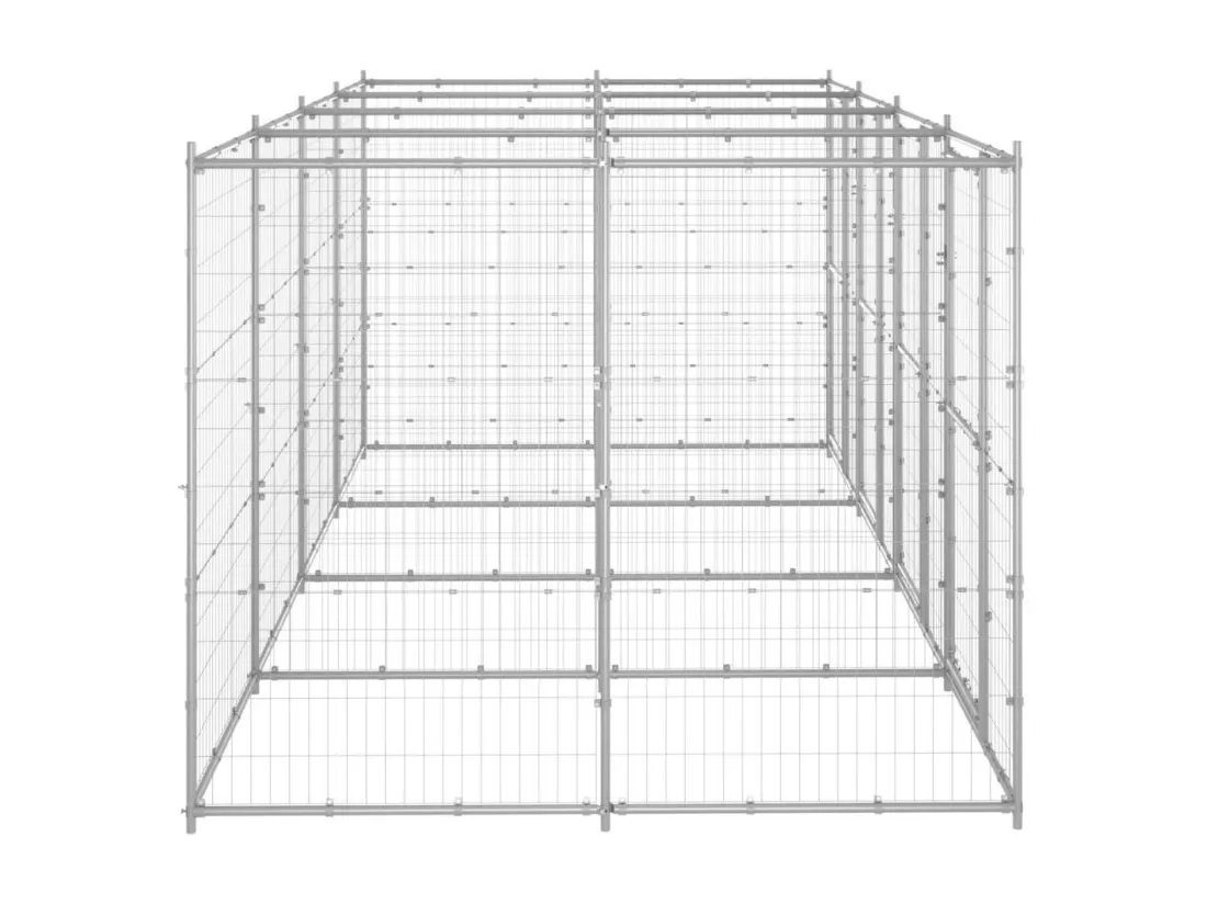 Chenil extérieur cage enclos 440 x 220 x 180 cm 02_0000430