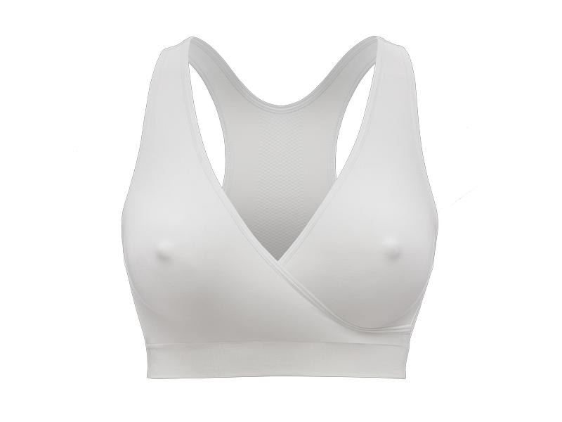 MEDELA Still- und Schlaf-BH Keep Cool Weiss Gr. M Atmungsaktiver Schlaf-BH für Schwangerschaft und Stillzeit