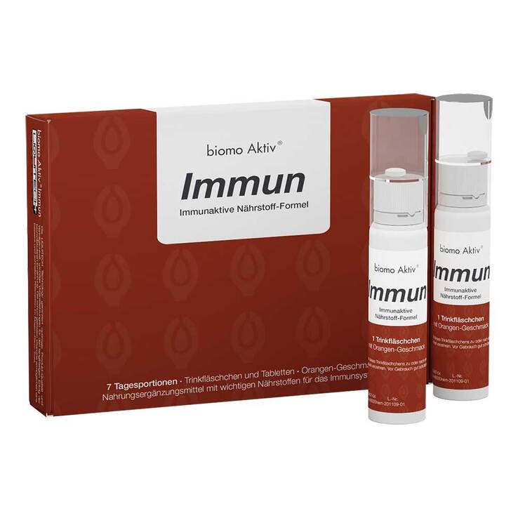 Biomo Aktiv Immun Trinkflasche + Tabletten 7-Tages-Kombi, 1 P
