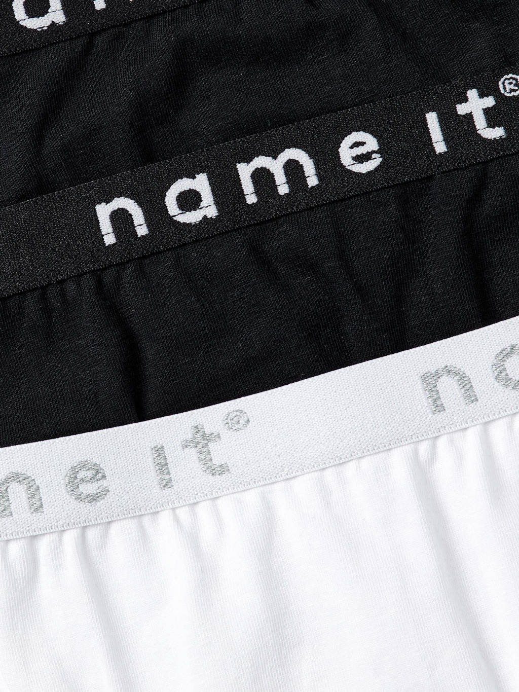 Mooie stofslip - set van 3 wit/zwart