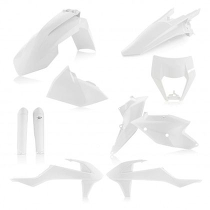 Kit plastiques Acerbis FULL KIT BLANC - Blanc