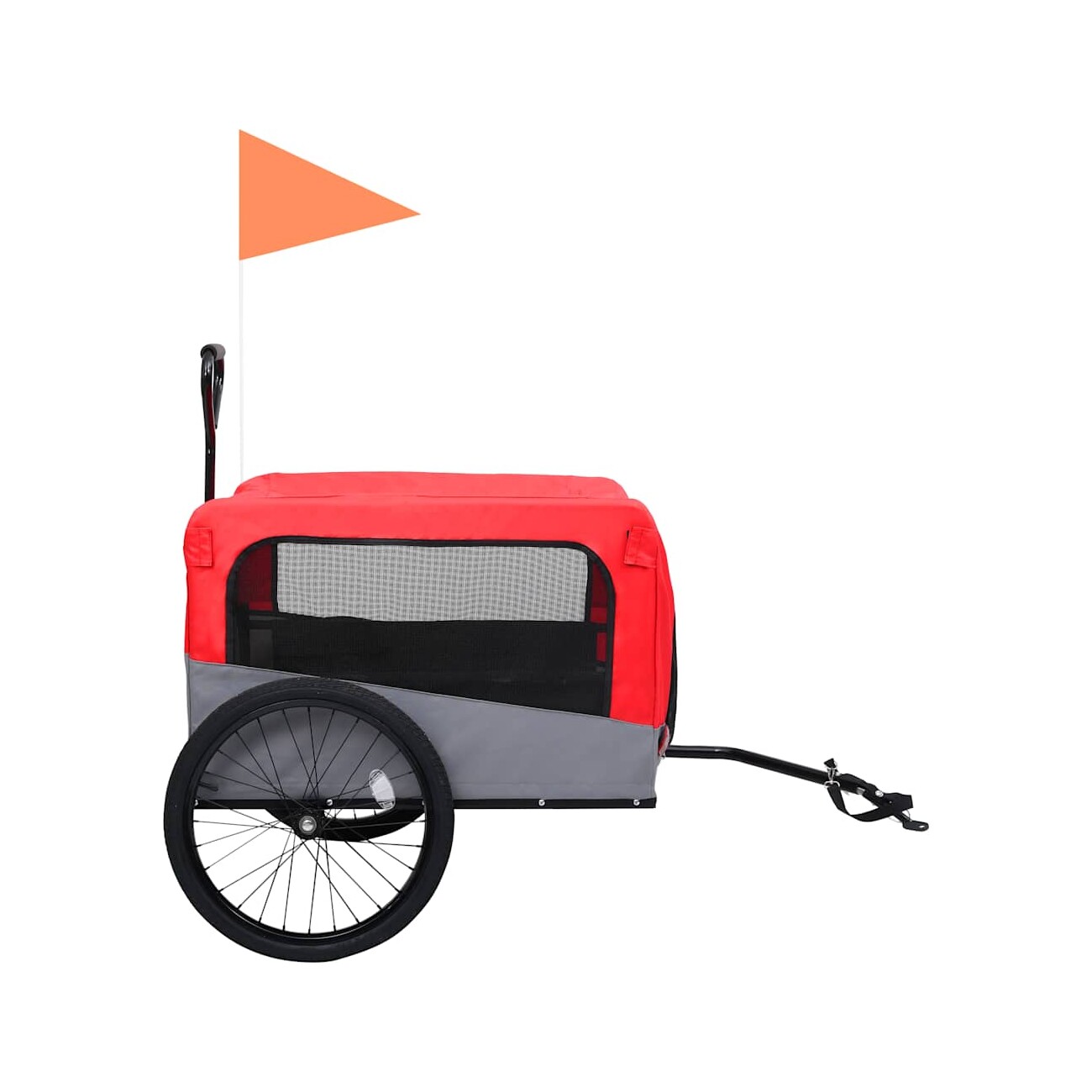 VidaXL 2-in-1 Fahrradanhänger rot