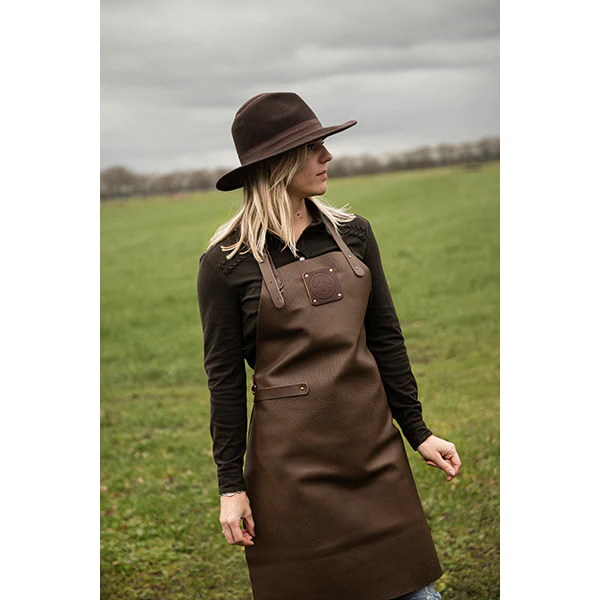 Tablier de cuisine artisanal cuir Buffalo Moka Witloft