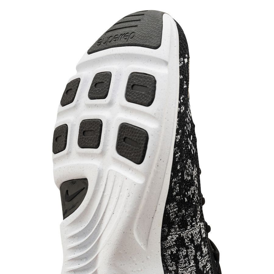 Nike Chaussures d'entraînement SuperRep GO 3 Flyknit Next Nature - Noir/Argenté/Blanc Femme