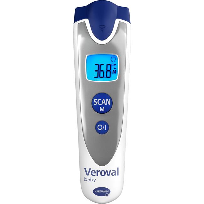 Veroval Baby 3 in 1 infrarood koortsthermometer voor contactloze meting