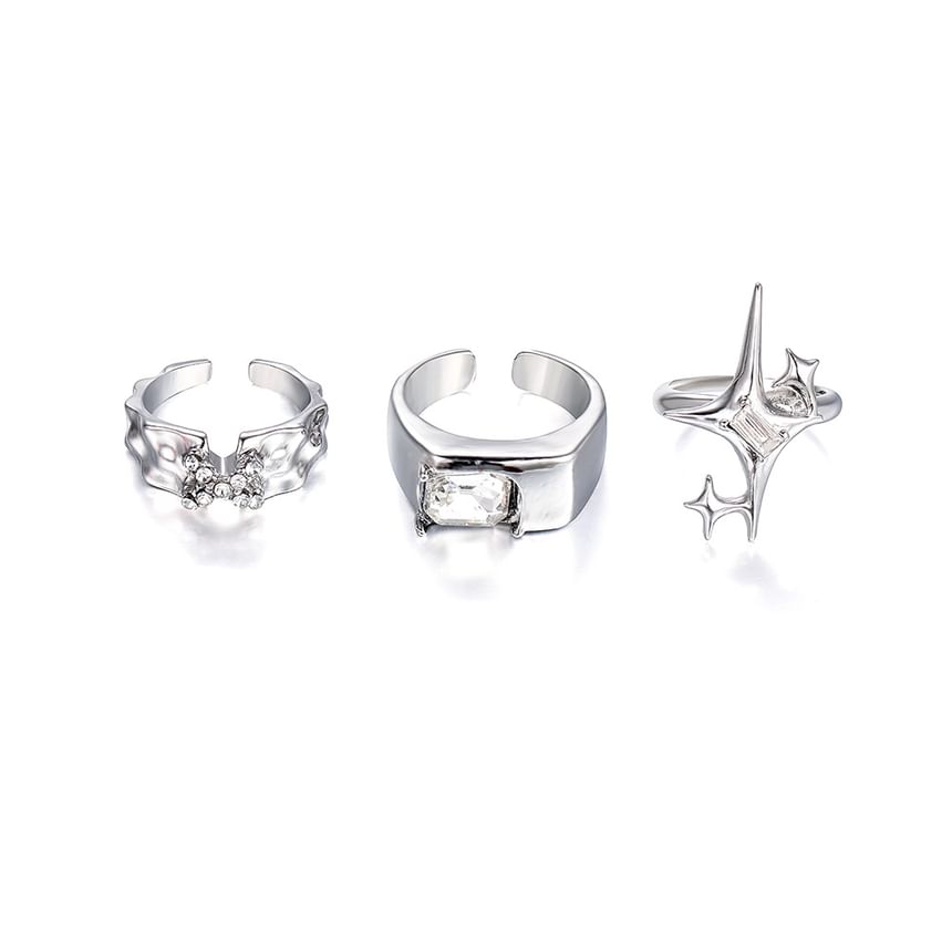 Irenna - Open ring met stervormige strasssteentjes (verschillende ontwerpen)