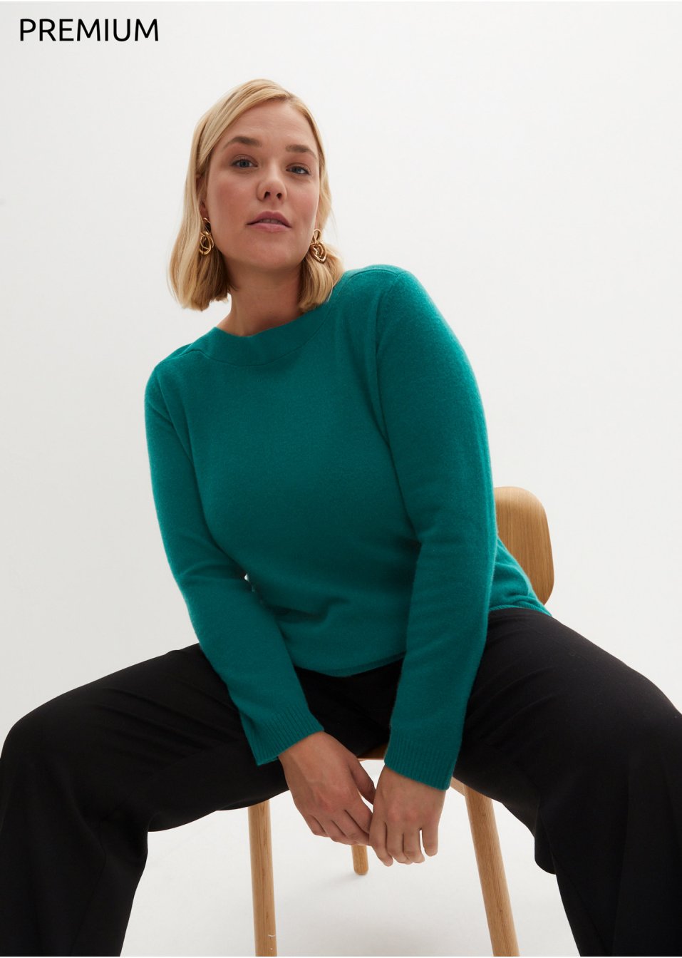 Pull en laine avec teneur en Good Cashmere Standard®