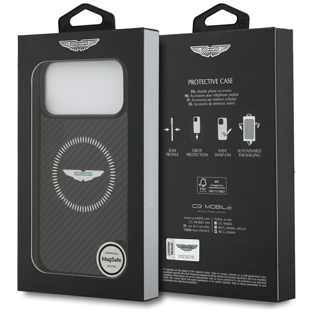iPhone 17 Pro Max MagSafe Hardcase Hülle HC Kevlar Counter Design (ASHMP17XFCOS) - Schwarz