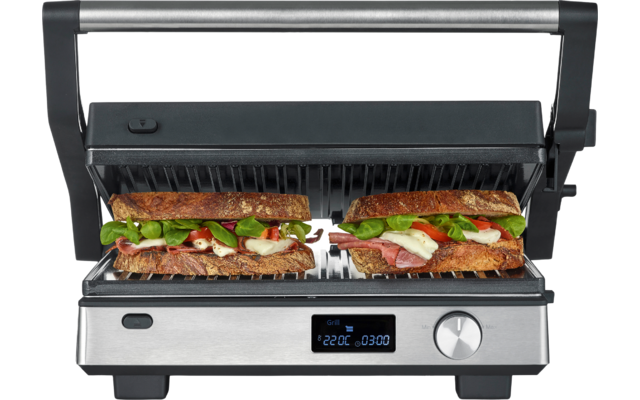 Severin KG 2380 Seveni Flex Multi-Kontaktgrill 3 in 1 2000 W schwarz