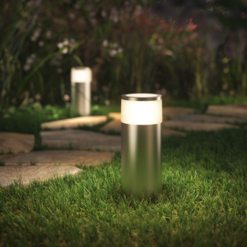 Philips HUE outdoor tuinsokkel Calla RVS