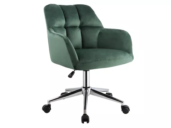 Chaise de bureau - Velours - Vert - Hauteur réglable - PEGA de Pascal Morabito