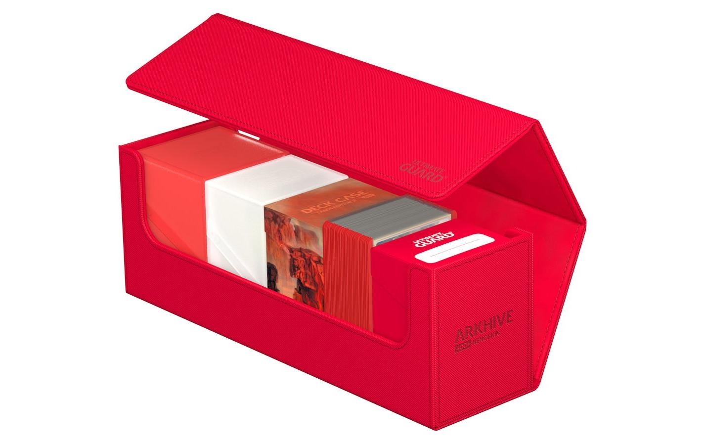 Kartenbox XenoSkin Arkhive Monocolor 400+ RotHochwertige Box für Sammelkarten in Standardgrösse