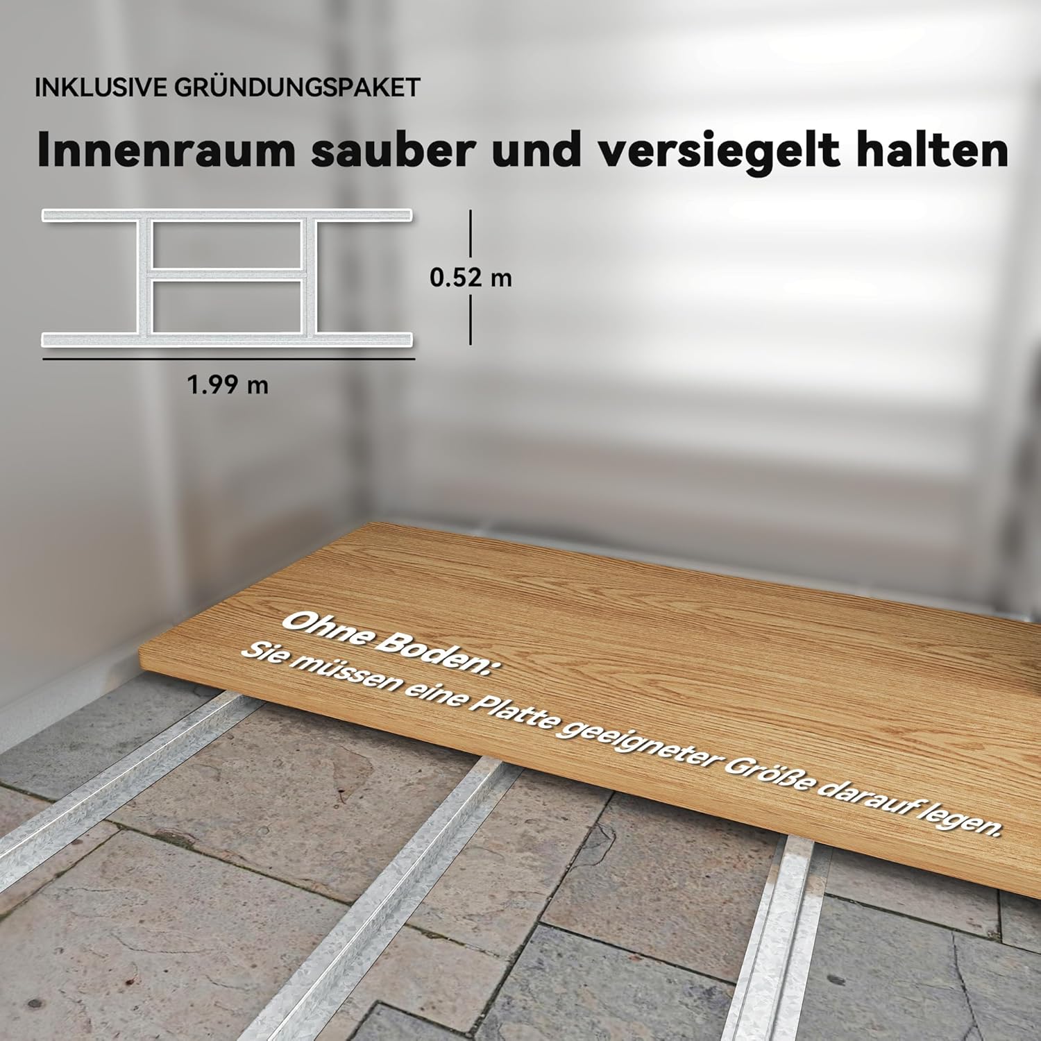 Outsunny Verzinkter Stahl Gerätehaus 2,43㎡ 213x131x192cm Einfach Montage Geräteschuppen mit Satteldach, Abschließbarer Schiebetür, wetterfest Gartenhaus, Outdoor Garten Schuppen für Außenbereich, Grau