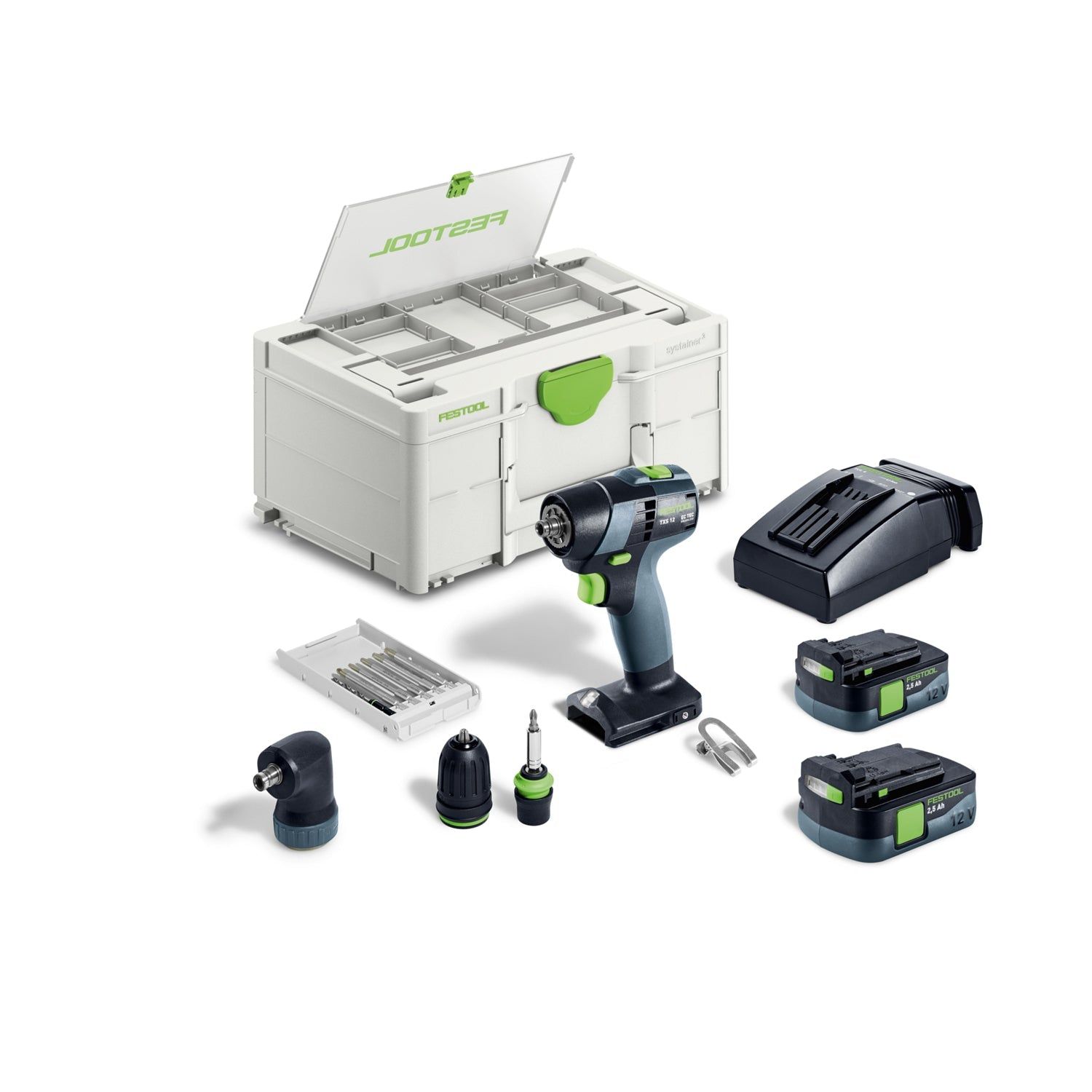 Festool TXS 12 2,5-Set Accu Schroefboormachine 12V 2.5Ah in Systainer - 576874