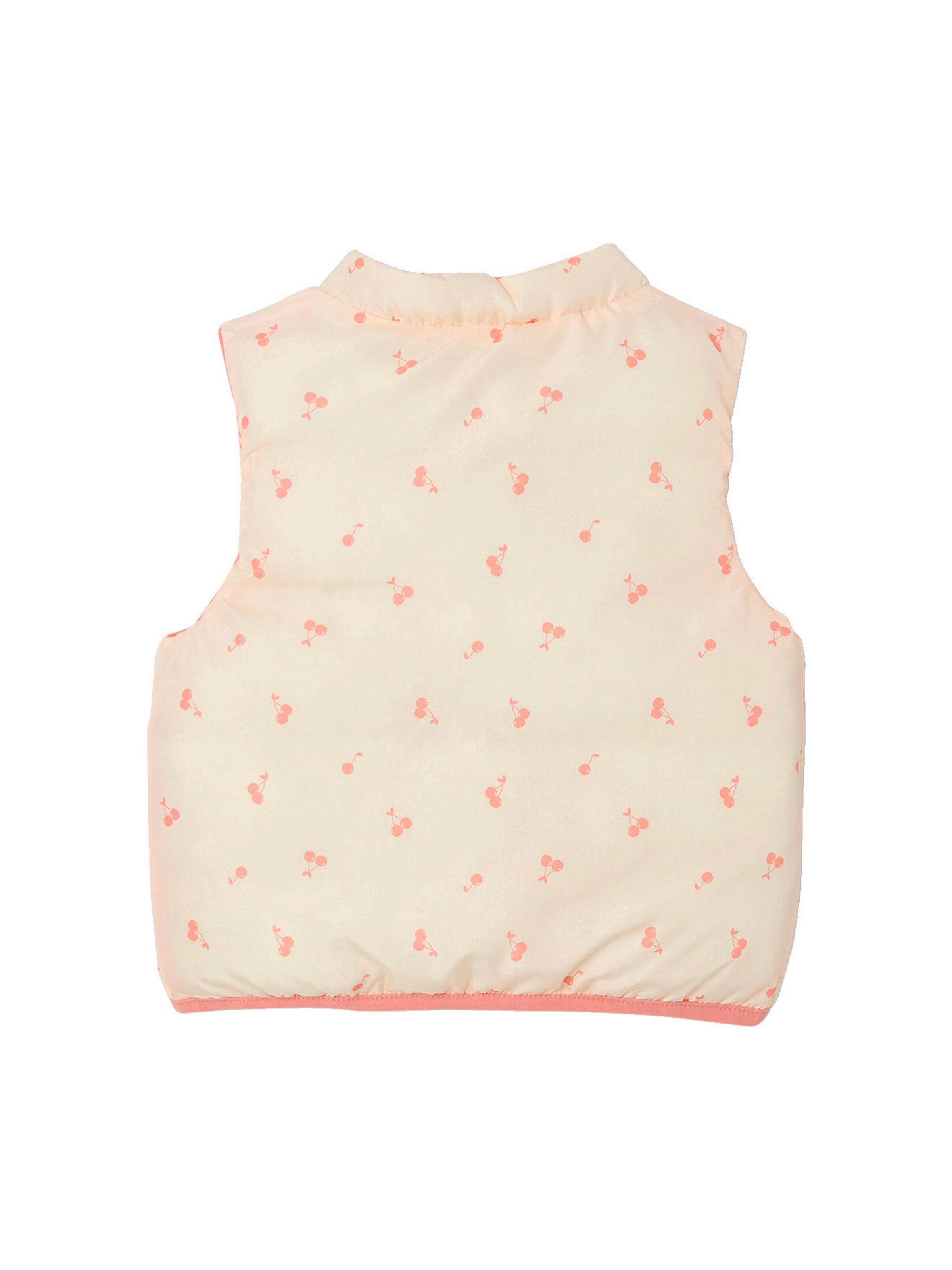 Vertbaudet Baby Wende-Steppweste mit Recycling-Polyester koralle
