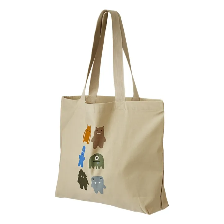 Liewood Tote Bag Coton Bio Monstrers Big | Beige