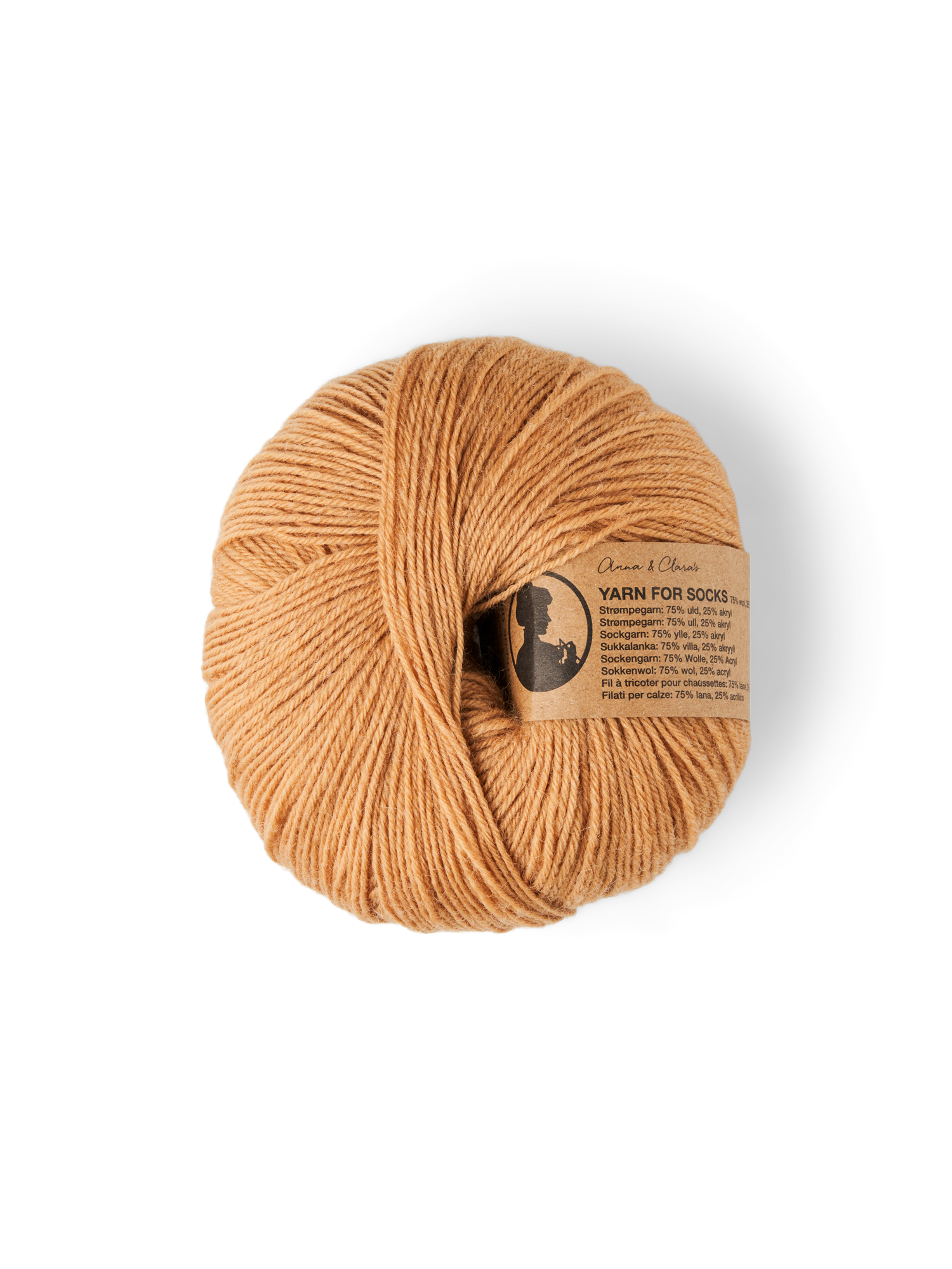 Garn | Uld/akryl. 50 g = 200 m. | Camel