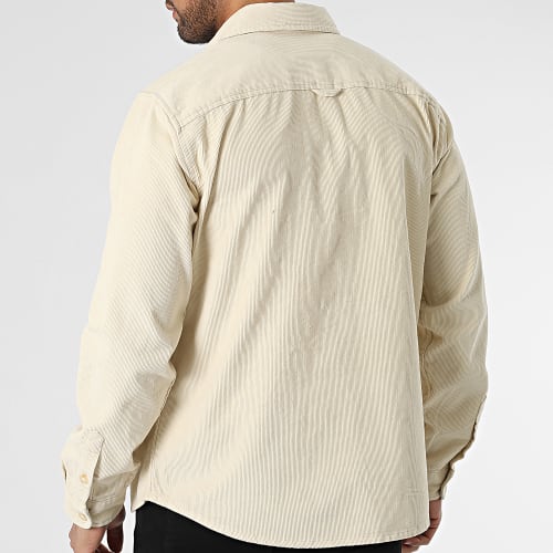 Surchemise Velours Loose Finn Beige