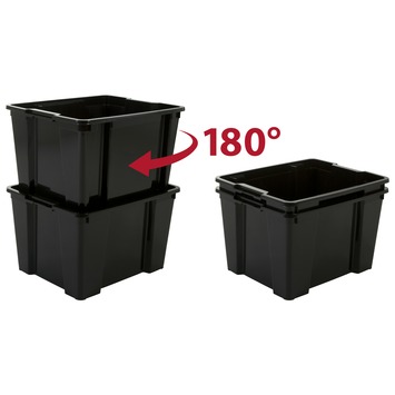 Iris opbergbox Handy 30 liter zwart