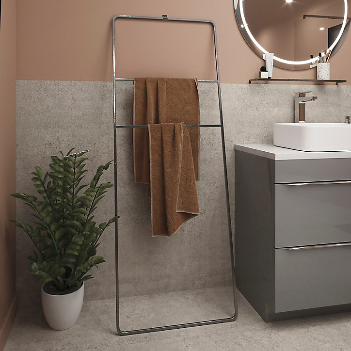 Porte-serviettes échelle en acier inoxydable GoodHome Elland