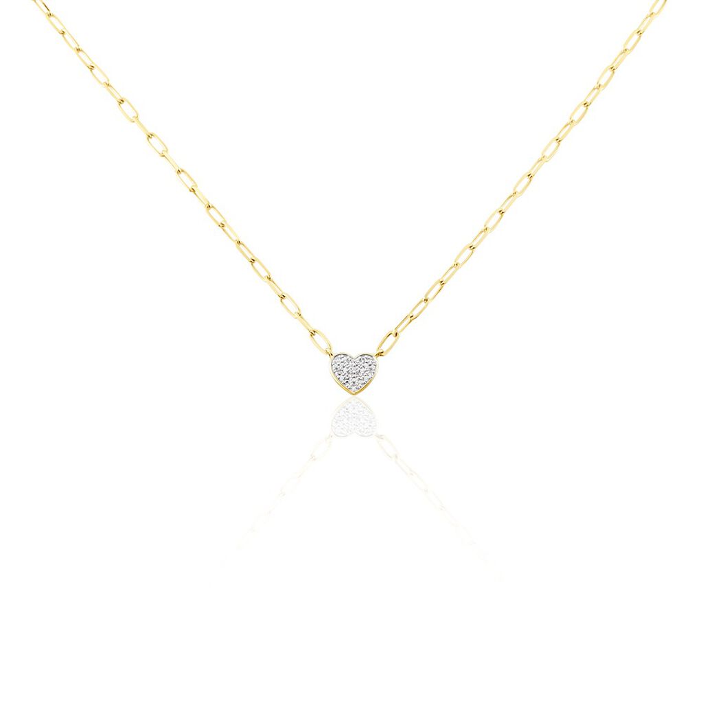 Collier Loved One Or Jaune Diamant