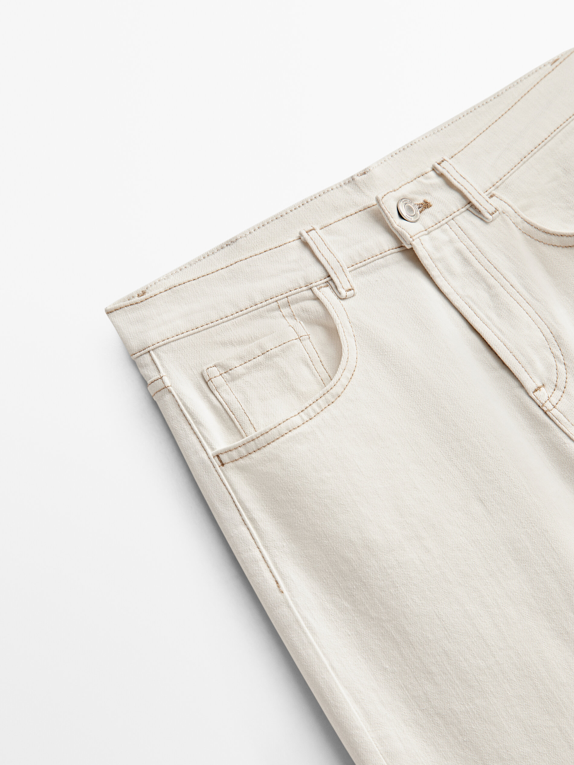 Calça jeans reta de cintura média - RAW