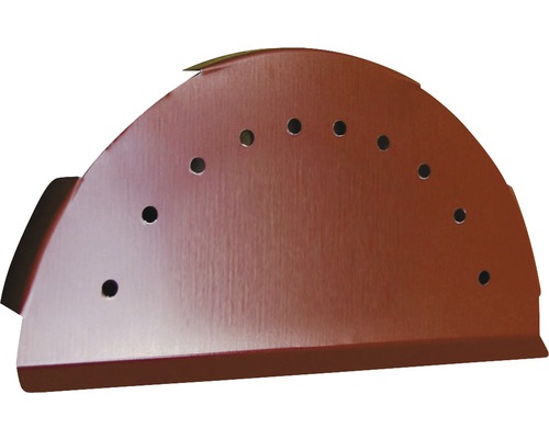PRECIT eindkap voor nokafsluiting, oxiderood RAL 3009, 280 mm