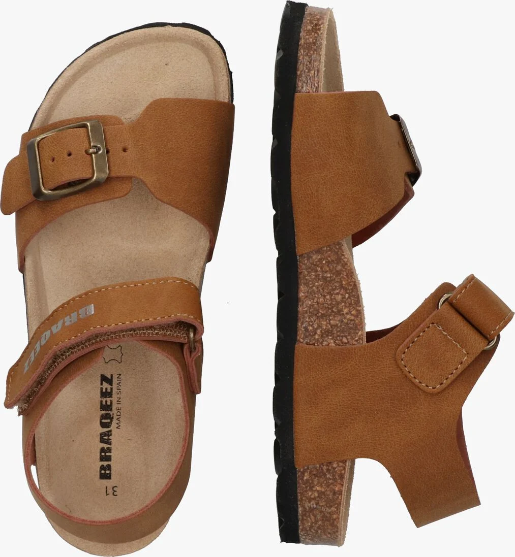 BRAQEEZ bruine braqeez sandalen scott spain