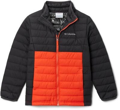 Columbia Powder Lite Lettvektsjakke, Shark/Red Quar