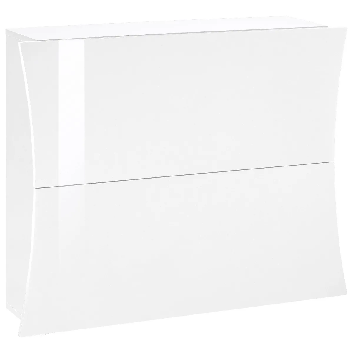 Alter Étagère à Chaussures Moderne - Blanc Brillant