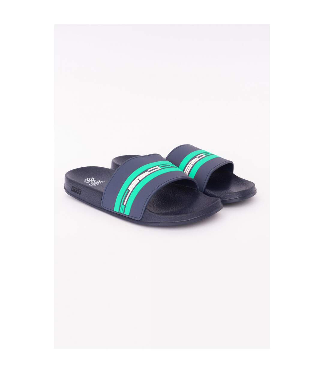 Crosshatch - Claquettes MENTELLA - Homme (Bleu marine / Vert) - UTBG1077