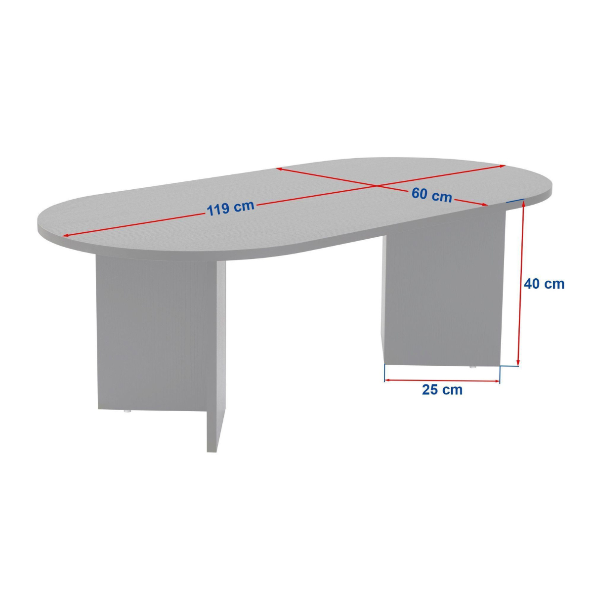 Calicosy - Ovale salontafel B119 cm - IRIS
