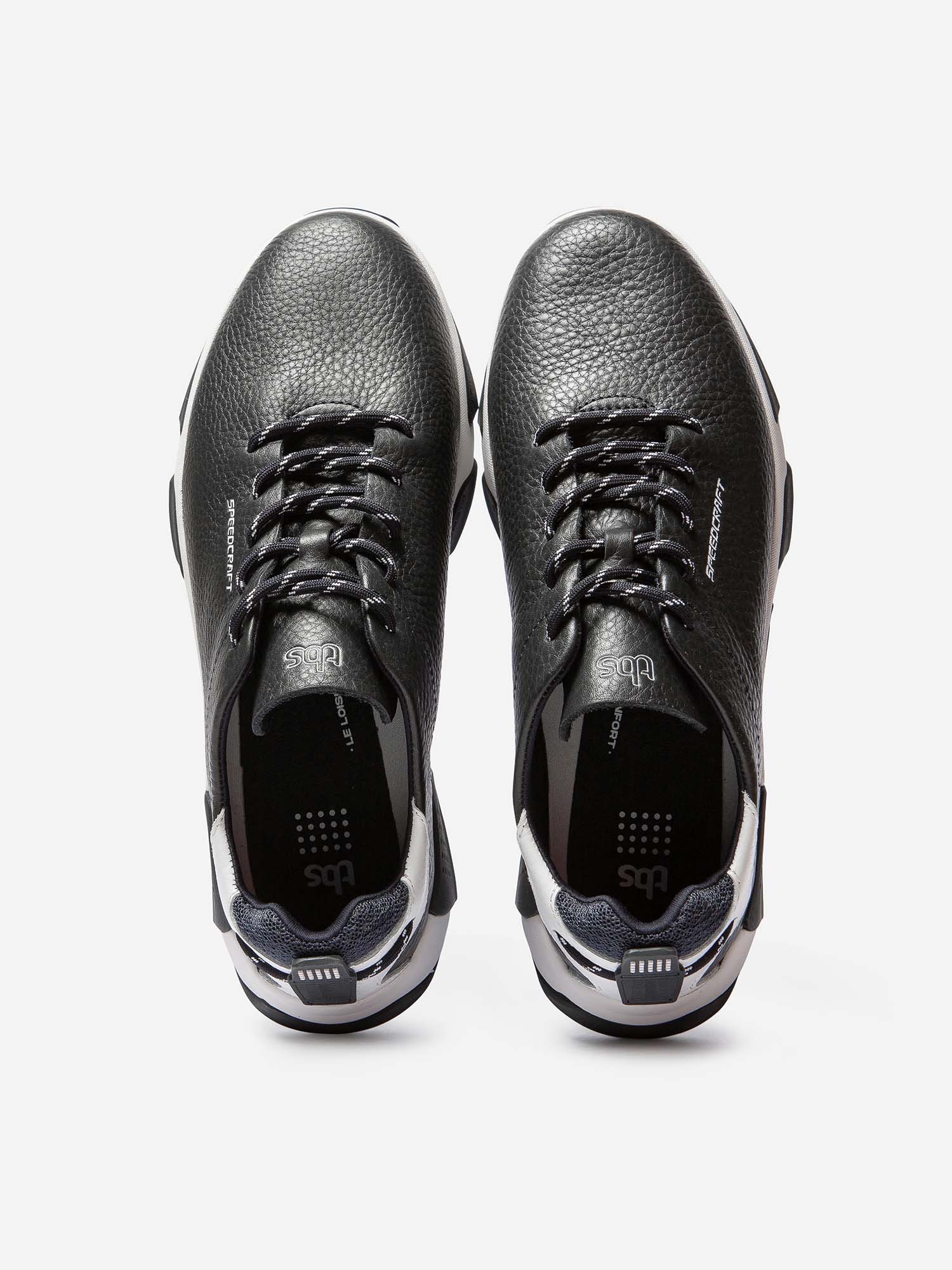 Baskets Homme Semelle Grip Cuir Marine