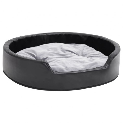 Cama preta e cinza vidaXL com almofada para cães e gatos