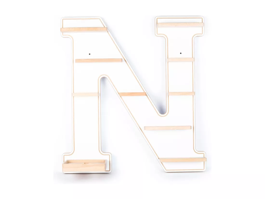 Etagère lettre N pour Toniebox Tonies