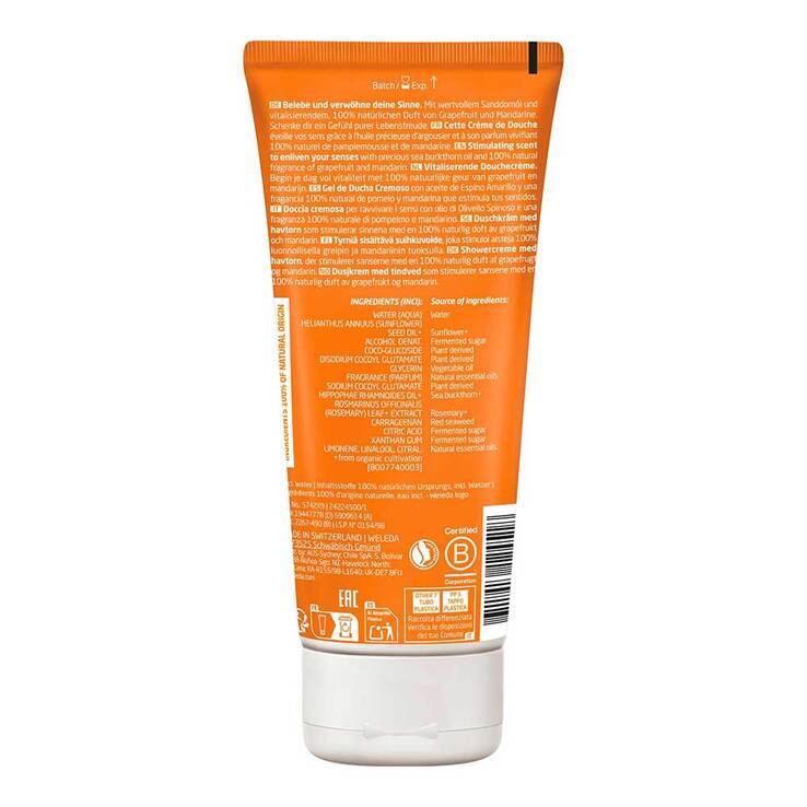 Weleda Vitality Shower Cream Sanddorn, 200 ml