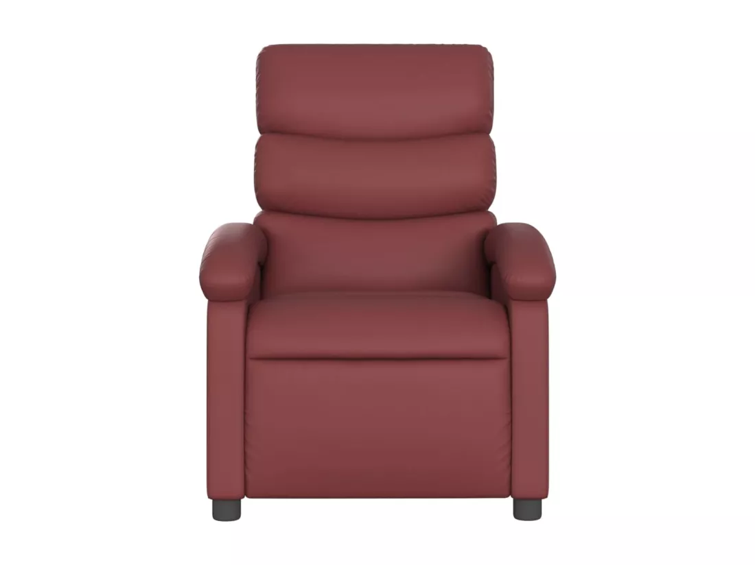 Fauteuil de massage inclinable Rouge bordeaux Similicuir