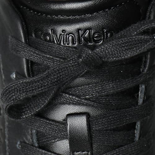 Baskets Low Top Lace Up Leather 1455 Triple Black