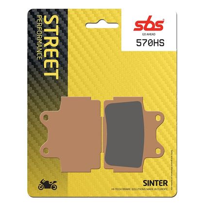 Plaquettes de freins SBS 570HS Sinter Métal Fritté avant