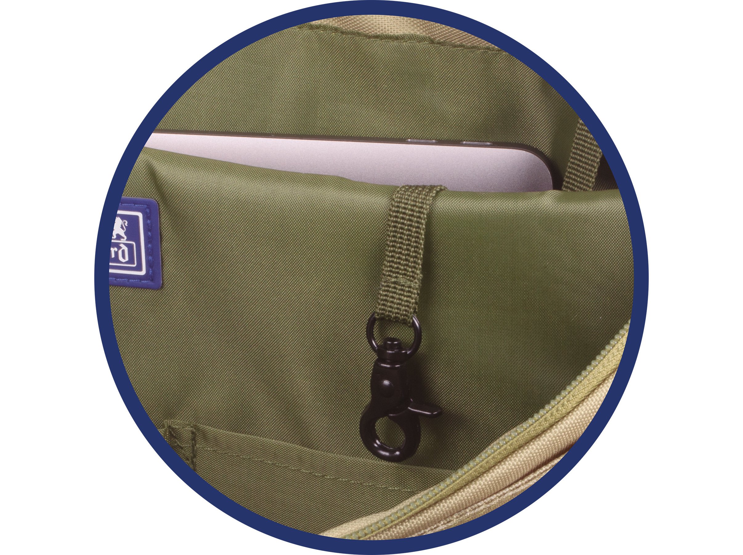 TOTE BAG B-TRENDY OXFORD VERDE SAFARI 30L 31X38X12CM