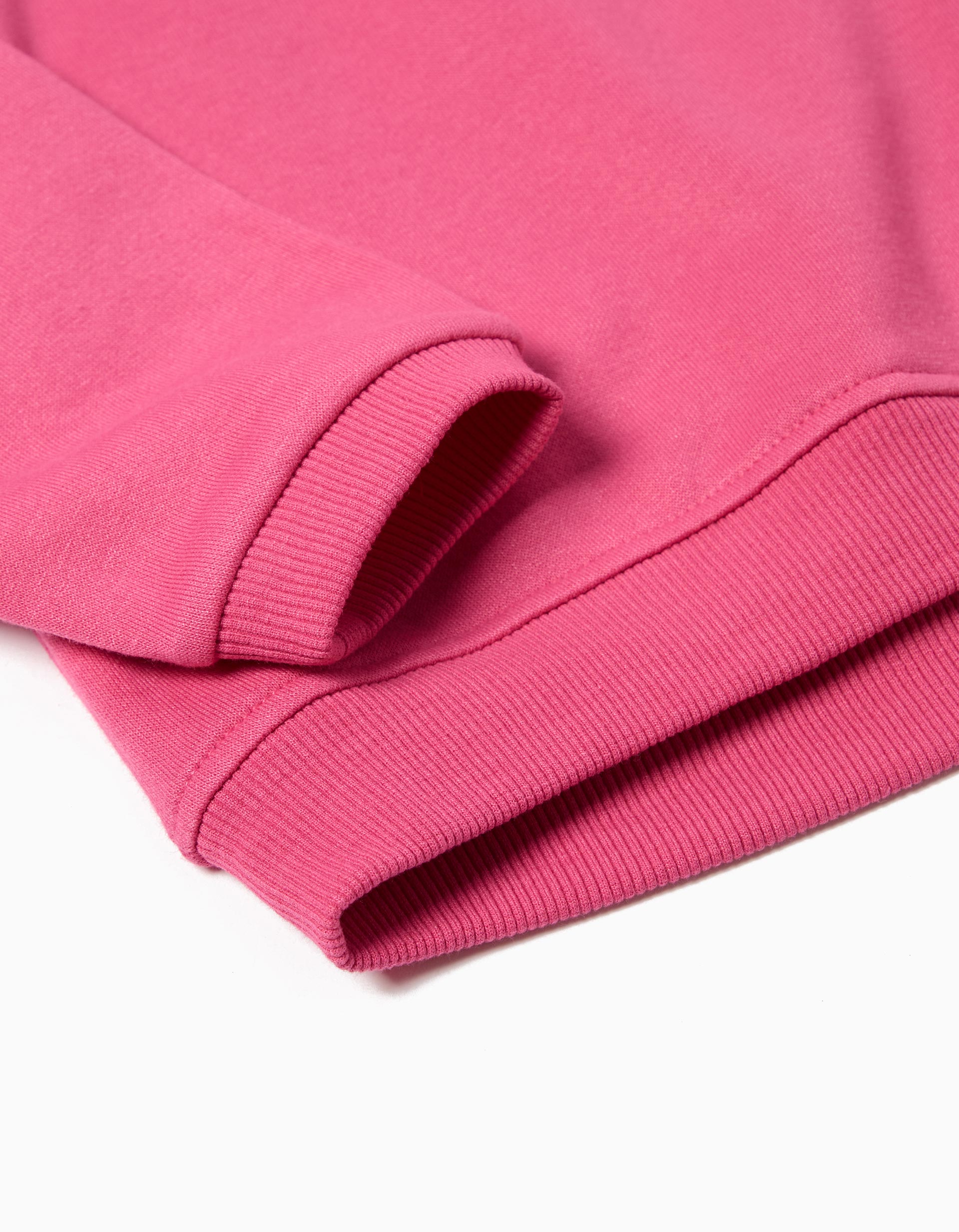 Sweatshirt de Felpa, Menina, Rosa Escuro
