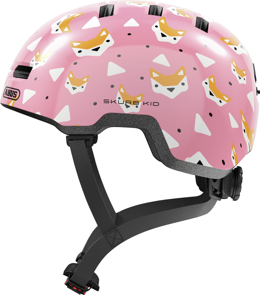 Abus Skurb Kid Cykelhjelm Rose Foxes