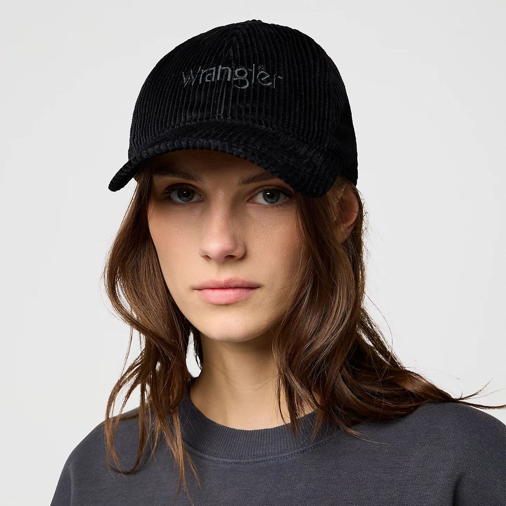 Wrangler Corduroy Cap Black