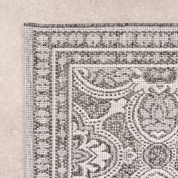 Vierkant Buitenkleed - Summer Oriental Grijs